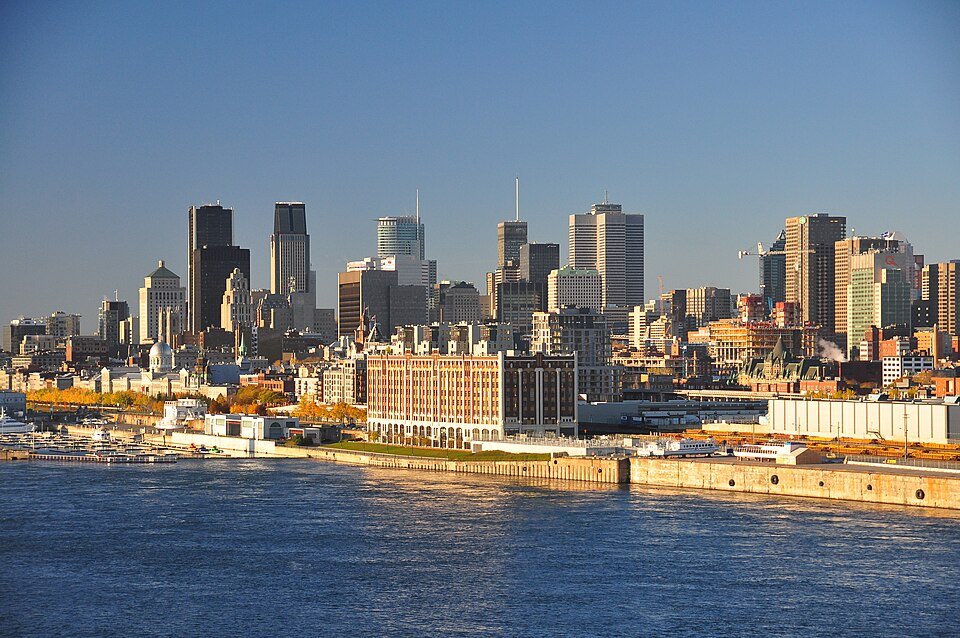 Montreal skyline from the waterfront