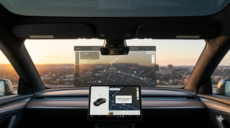 Juniper-Lite Hits Canada: Model Y Configurator Adds Black Headliner & Larger Screen