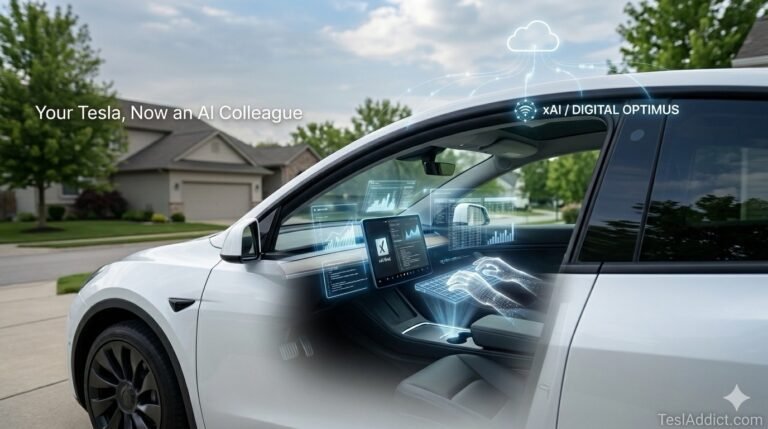 Digital Optimus: How Your Parked Tesla Is Becoming an AI Office Worker