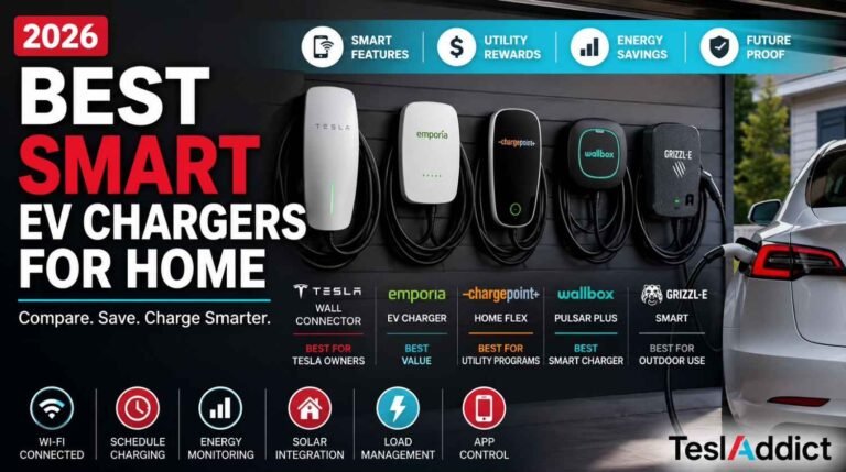 Best Smart EV Chargers for Home in 2026: Emporia vs ChargePoint vs Wallbox vs Grizzl-E