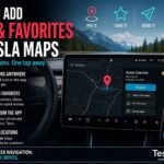How to Add Pins and Favorite Locations in Tesla Maps