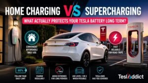 Tesla home charging vs Supercharging comparison for long-term battery health