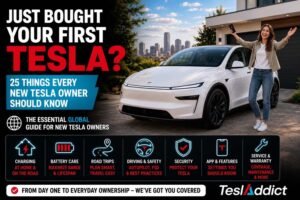 New Tesla owner guide with 25 essential tips for charging, battery care, road trips, safety, security and Tesla features