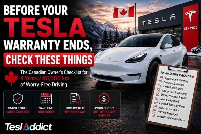 Before Your Tesla Warranty Ends, Check These Things: Canadian Owner Checklist