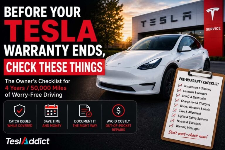 Before Your Tesla Warranty Ends, Check These Things: U.S. Owner Checklist