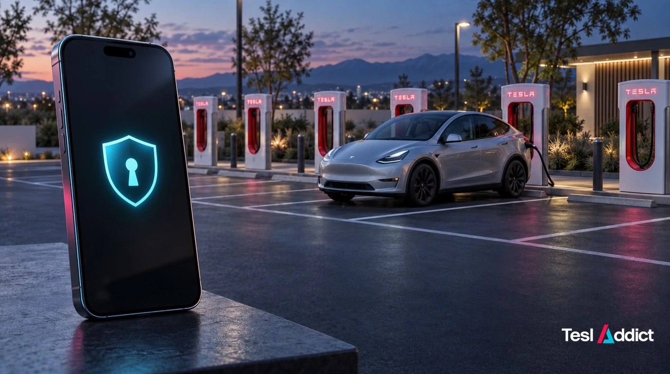 Two Tesla App Checks: Account Security and Supercharger Site Maps Tesla image